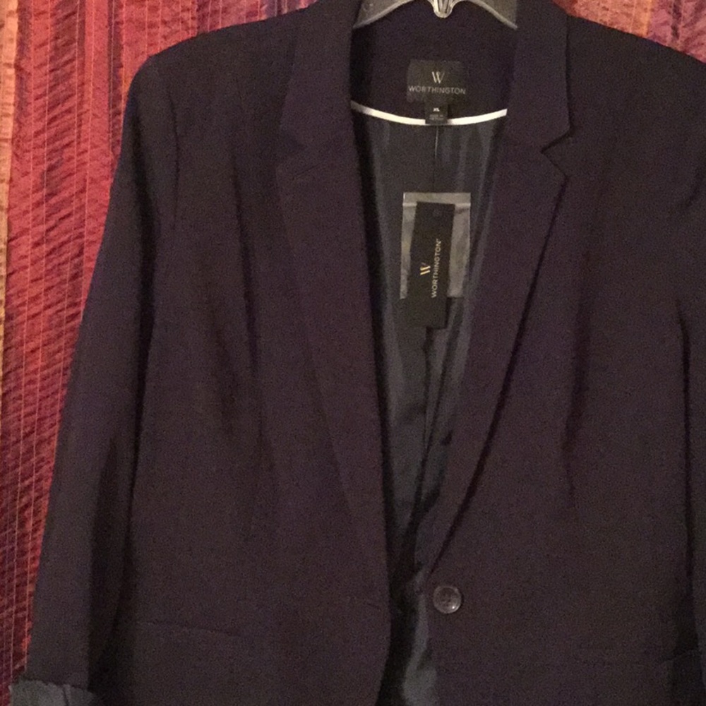 Worthington  XL navy blazer